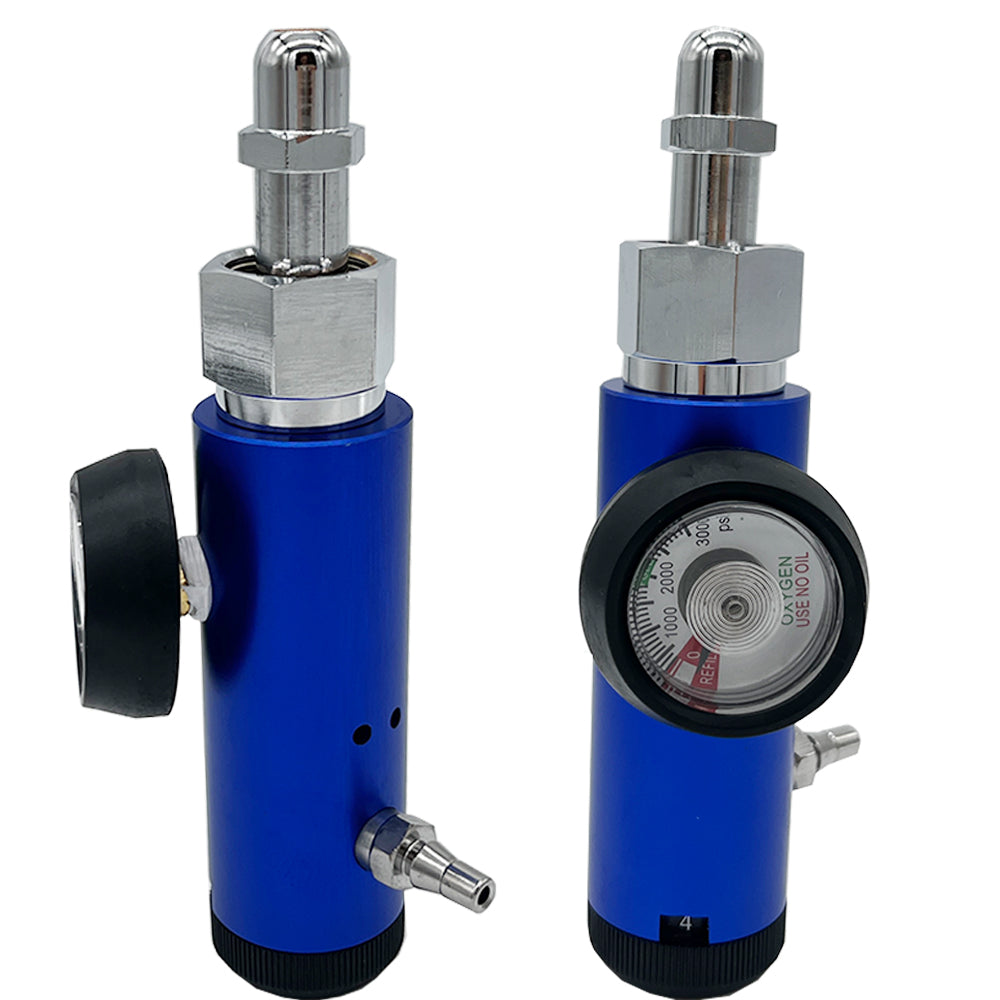 Ready Stock Oxigen Cylinder Regulator Factory Price Mounted Pressure Flow Adjustable Medical Oxygen Regulator