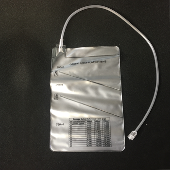 3 chambers ozone insufflation bag with luer connector