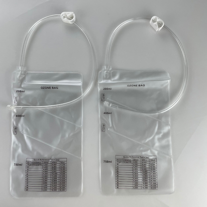 3 chambers ozone insufflation bag with luer connector