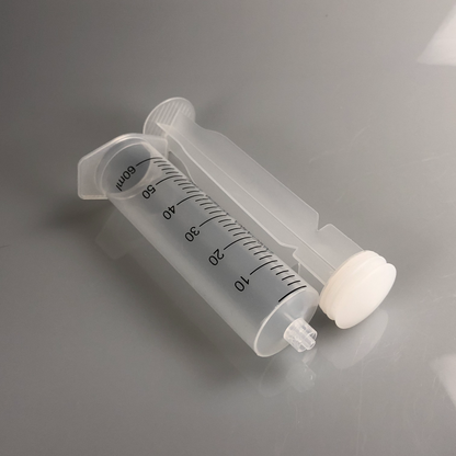 Ozone Resistant Oiless Pure Silicon Plunger 60mL Luer Syringe For Medical Ozone Generator Treatments